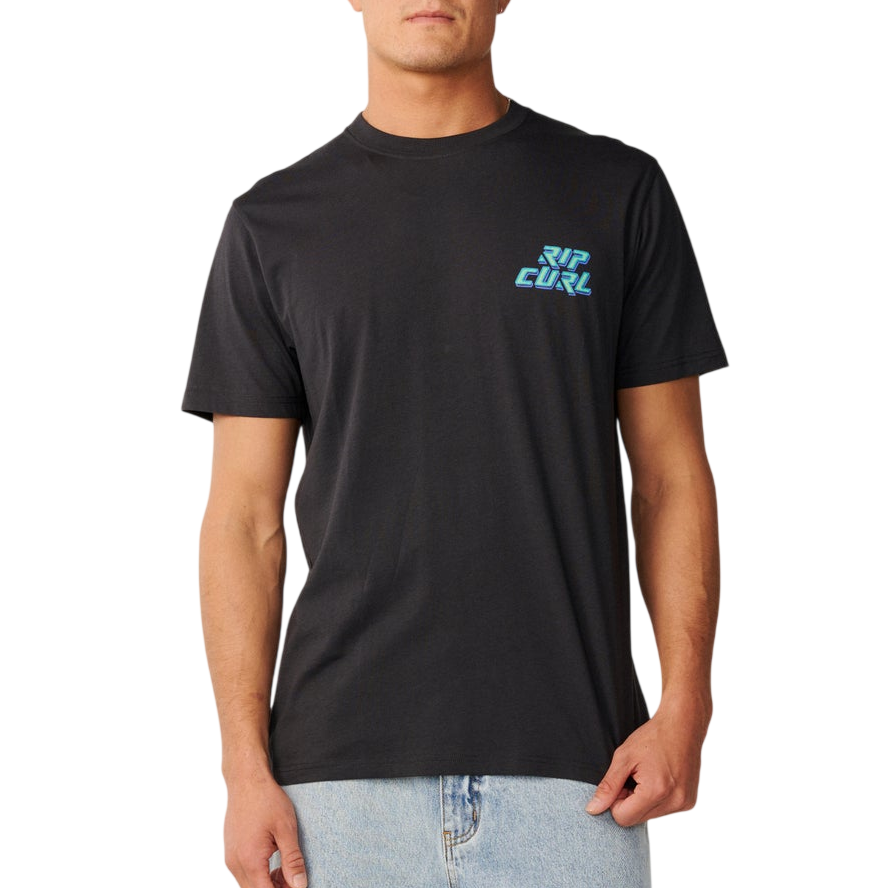 RIP CURL Disorder Legacy Tee Washed Black