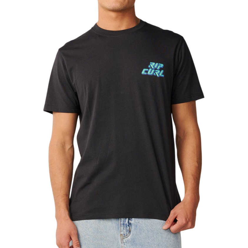 RIP CURL Disorder Legacy Tee Washed Black