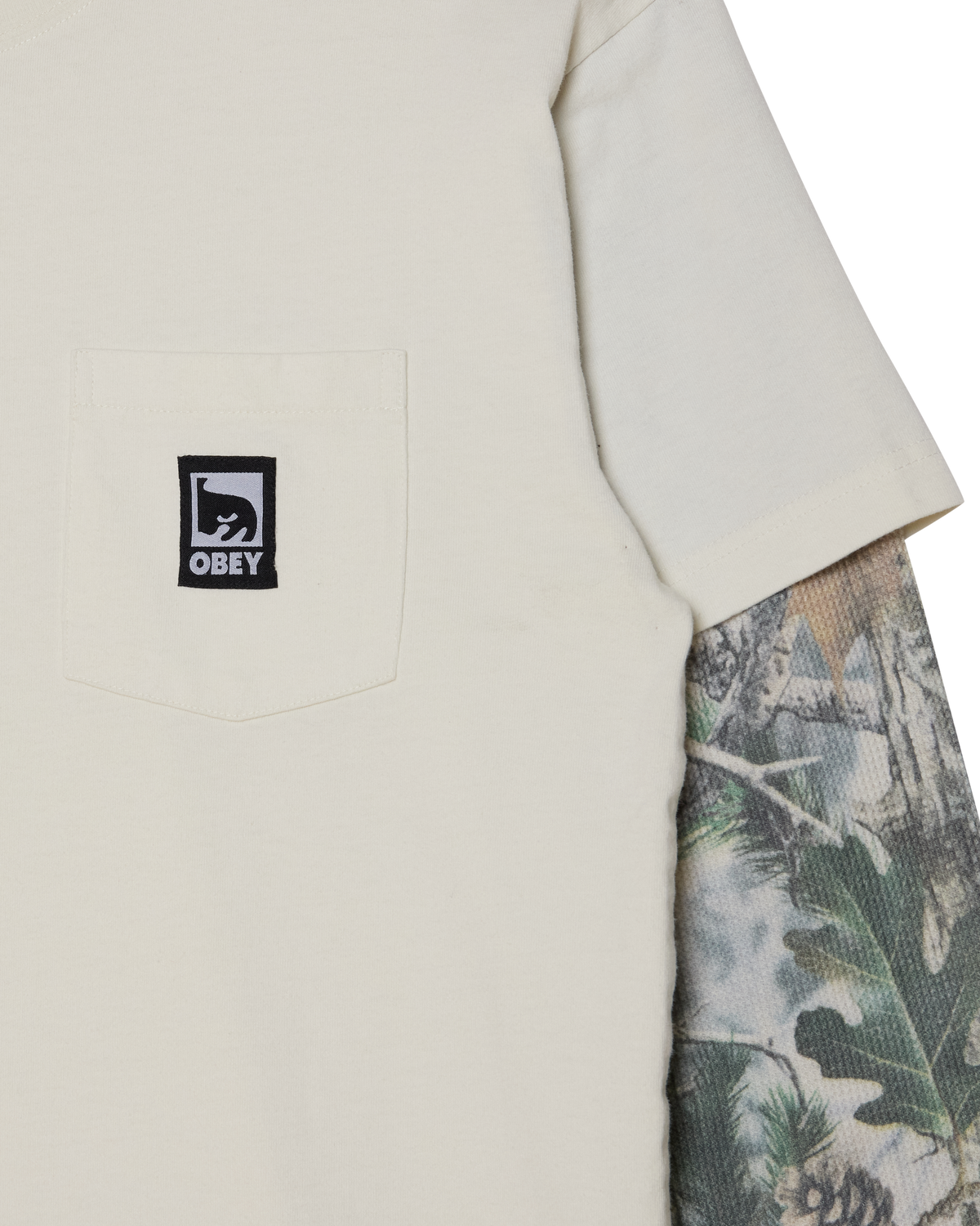 OBEY POST 2FER KNIT LS - DUSTY CHALK MULTI