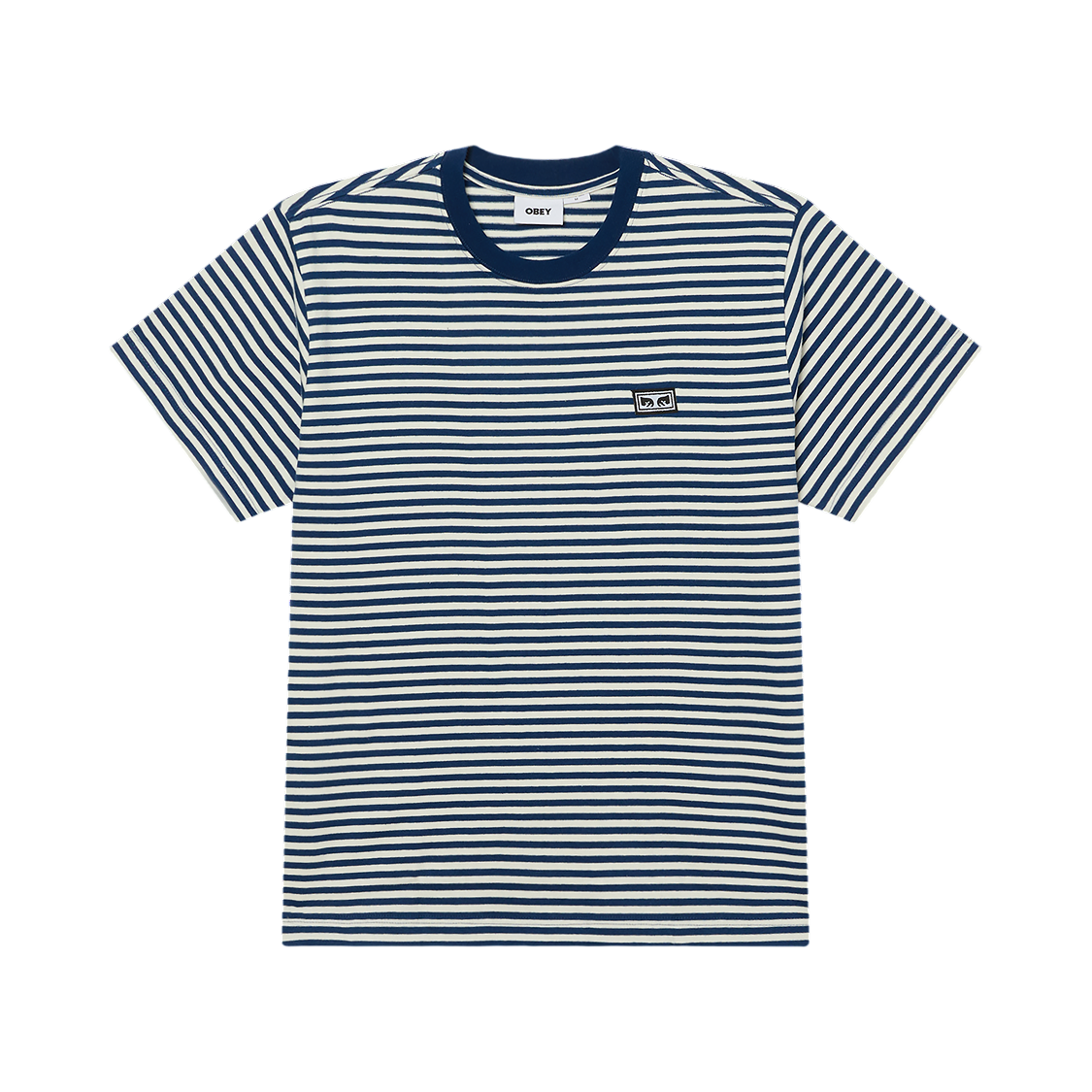 OBEY ESTABLISHED WORKS EYES STRIPE TEE SS