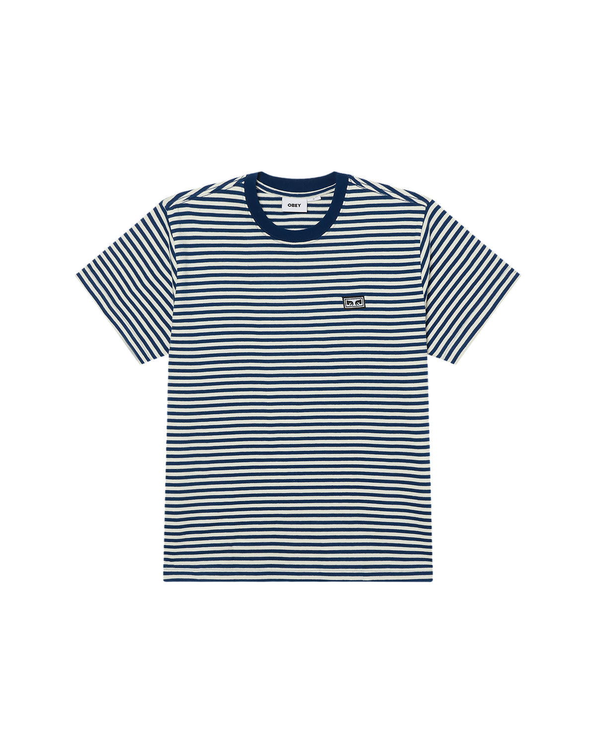 OBEY ESTABLISHED WORKS EYES STRIPE TEE SS