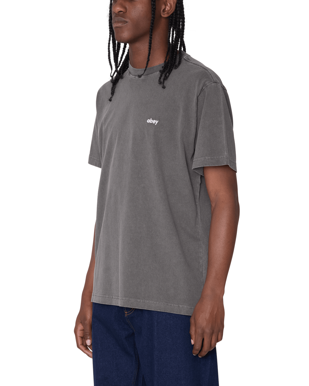 OBEY LOWERCASE PIGMENT TEE SS