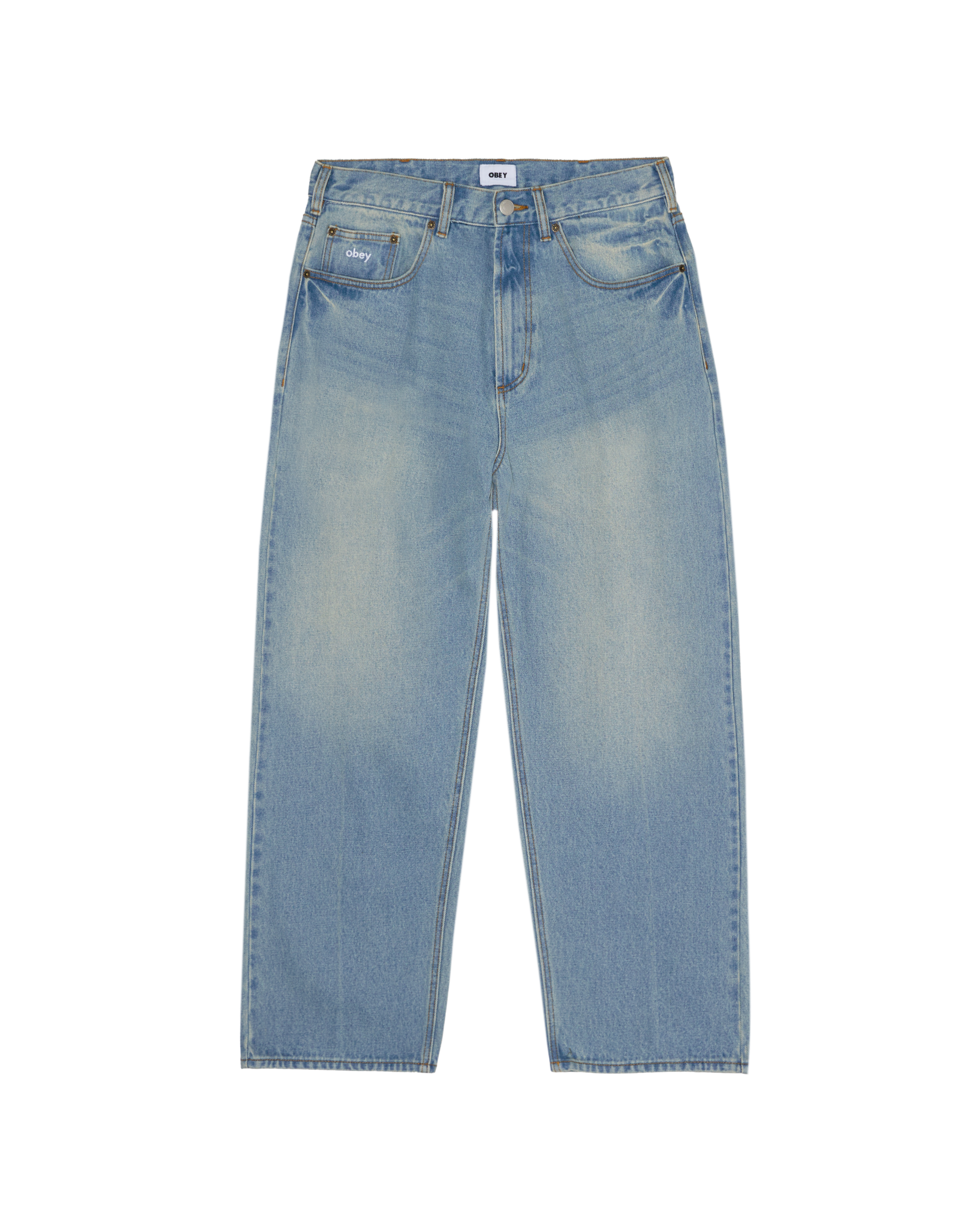 OBEY Bigwig Baggy Denim Archive Indigo - HOMIES