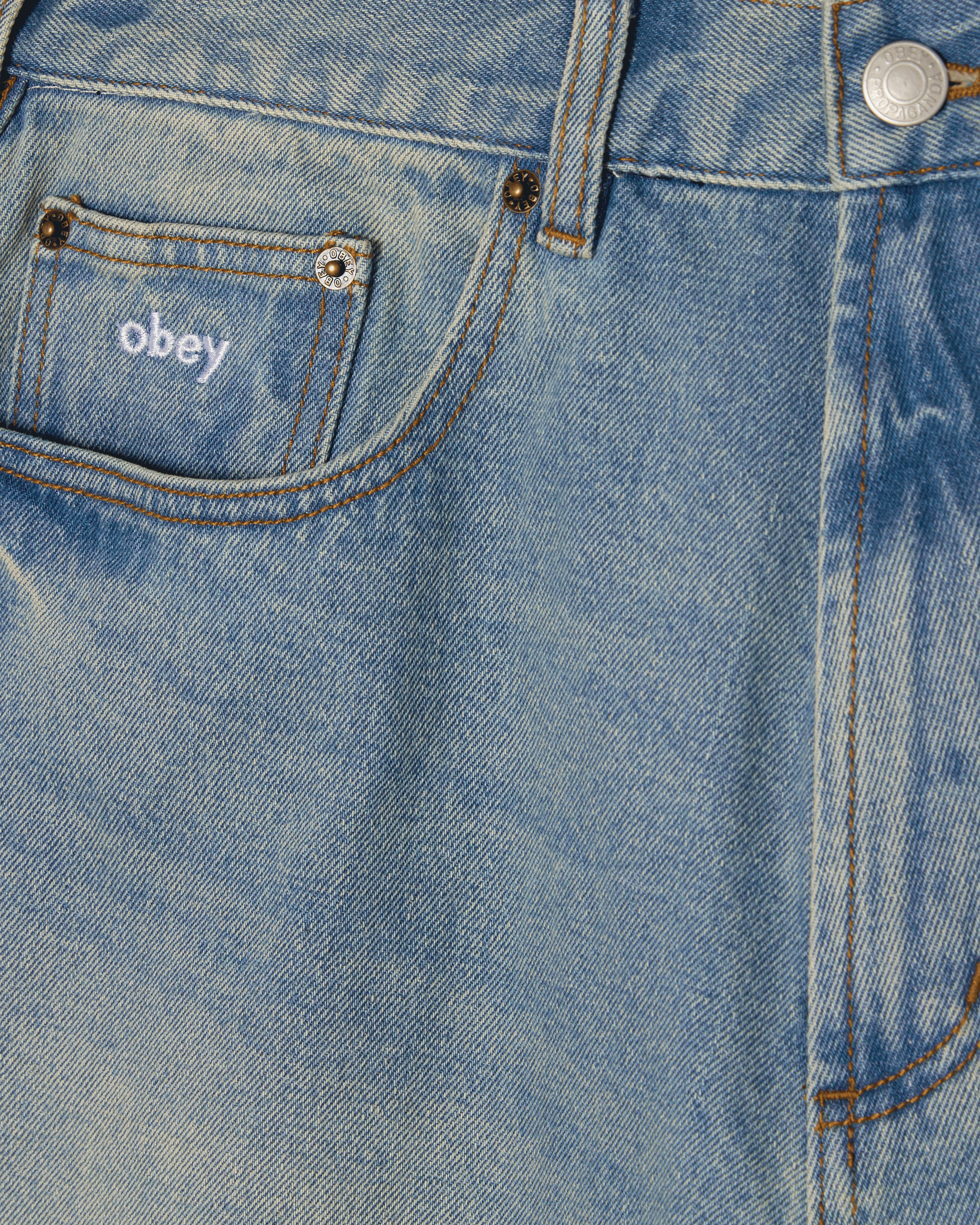 OBEY Bigwig Baggy Denim Archive Indigo - HOMIES
