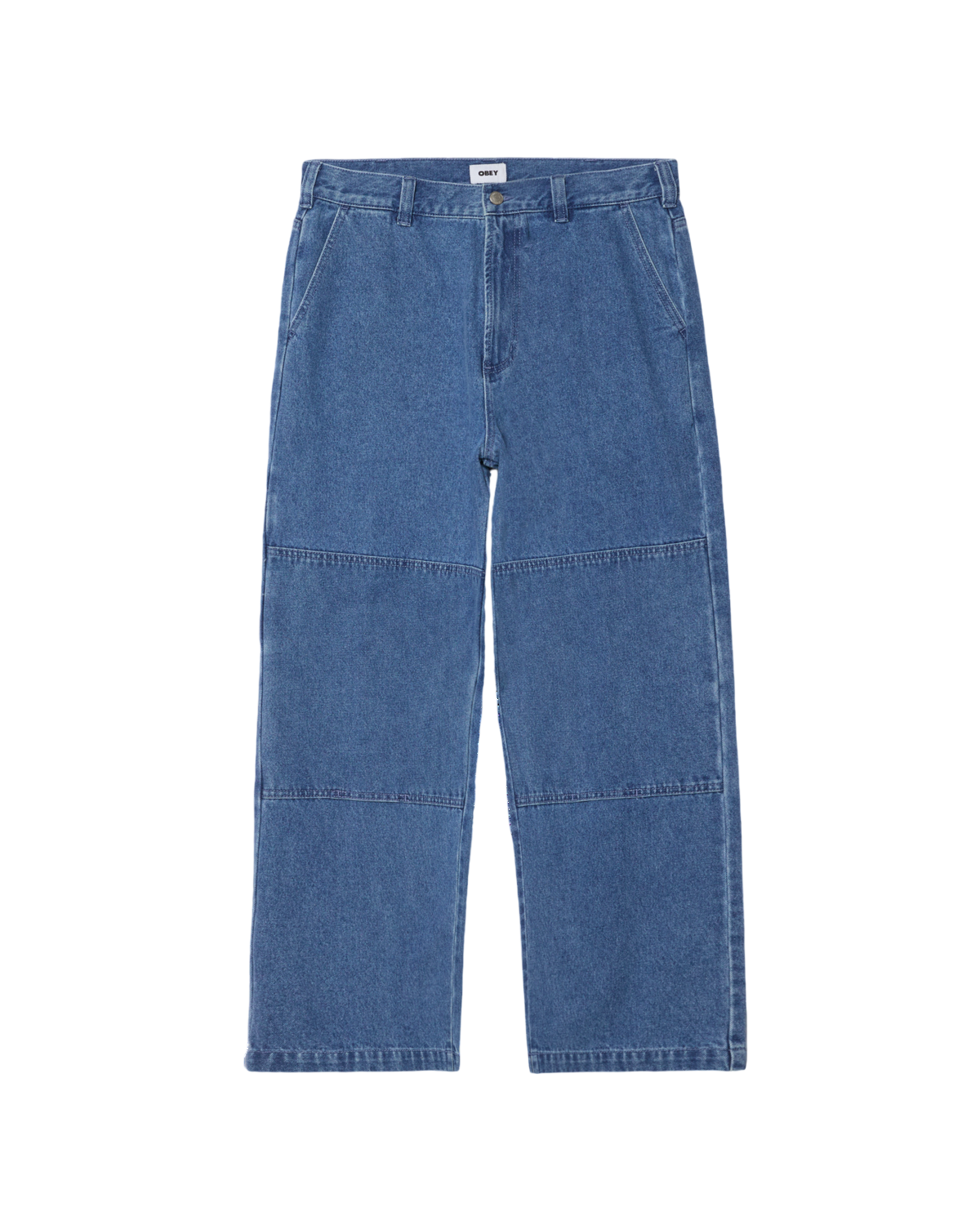 OBEY BIGWIG DOUBLE KNEE WORKER DENIM