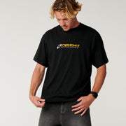 RIP CURL ARCHIVE 69 EMBROID TEE BLACK
