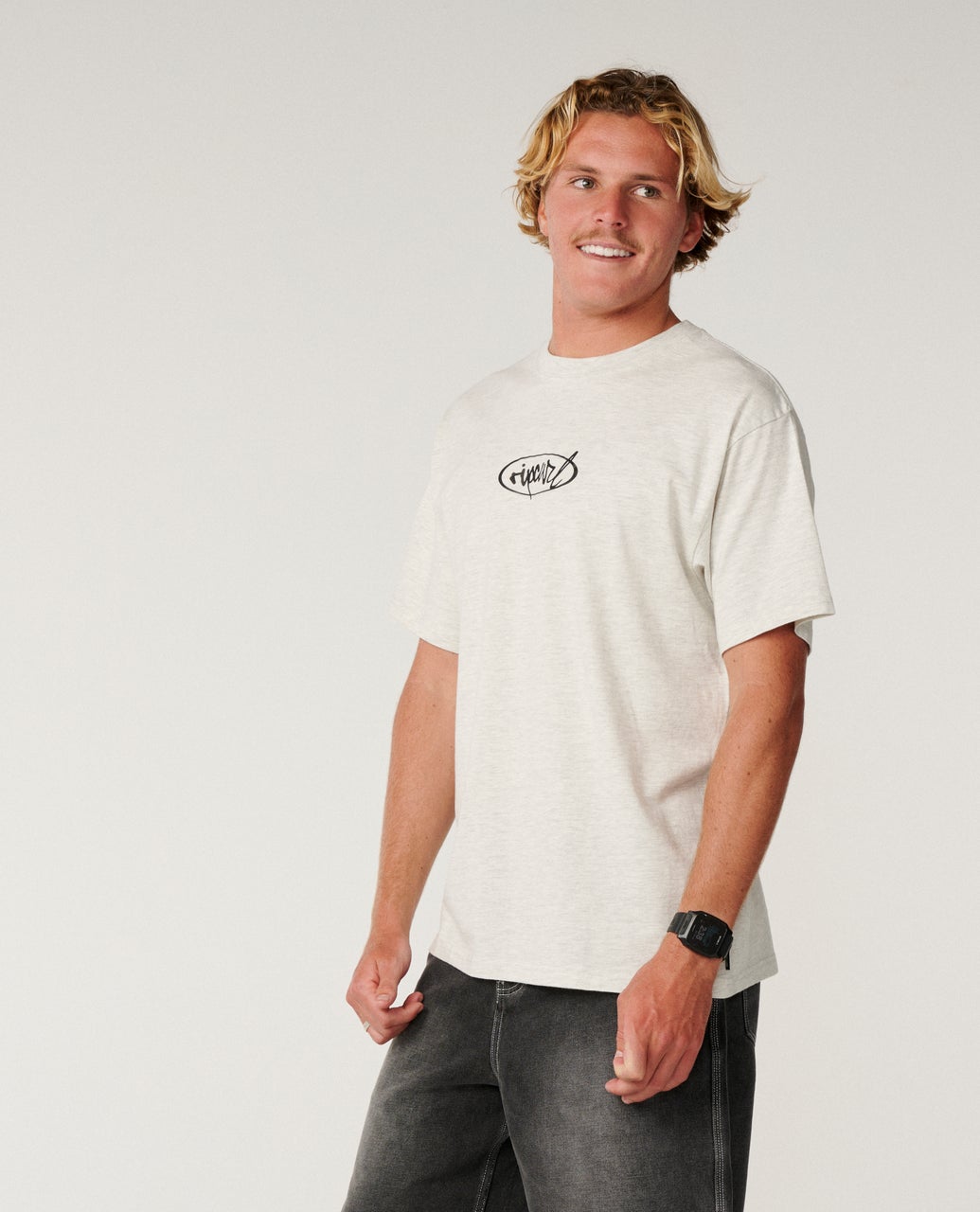 RIP CURL RIP SCRIPT TEE SPORTS MARLE