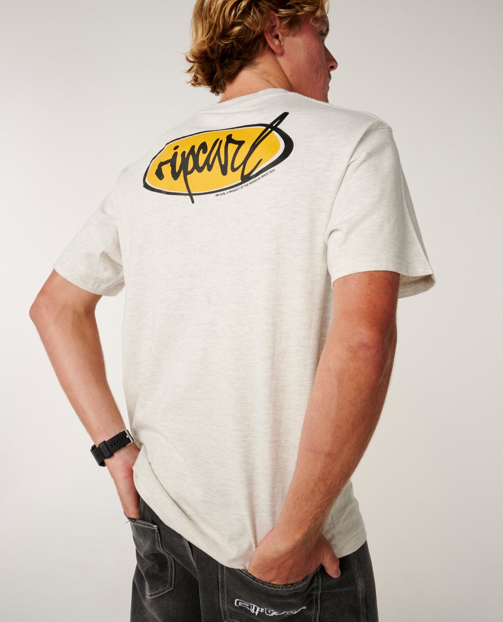 RIP CURL RIP SCRIPT TEE SPORTS MARLE