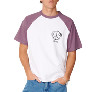 RIP CURL Disorder Dolphin Tee Vintage White