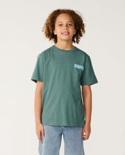 RIP CURL K Surf Shack Tee - Muted Green