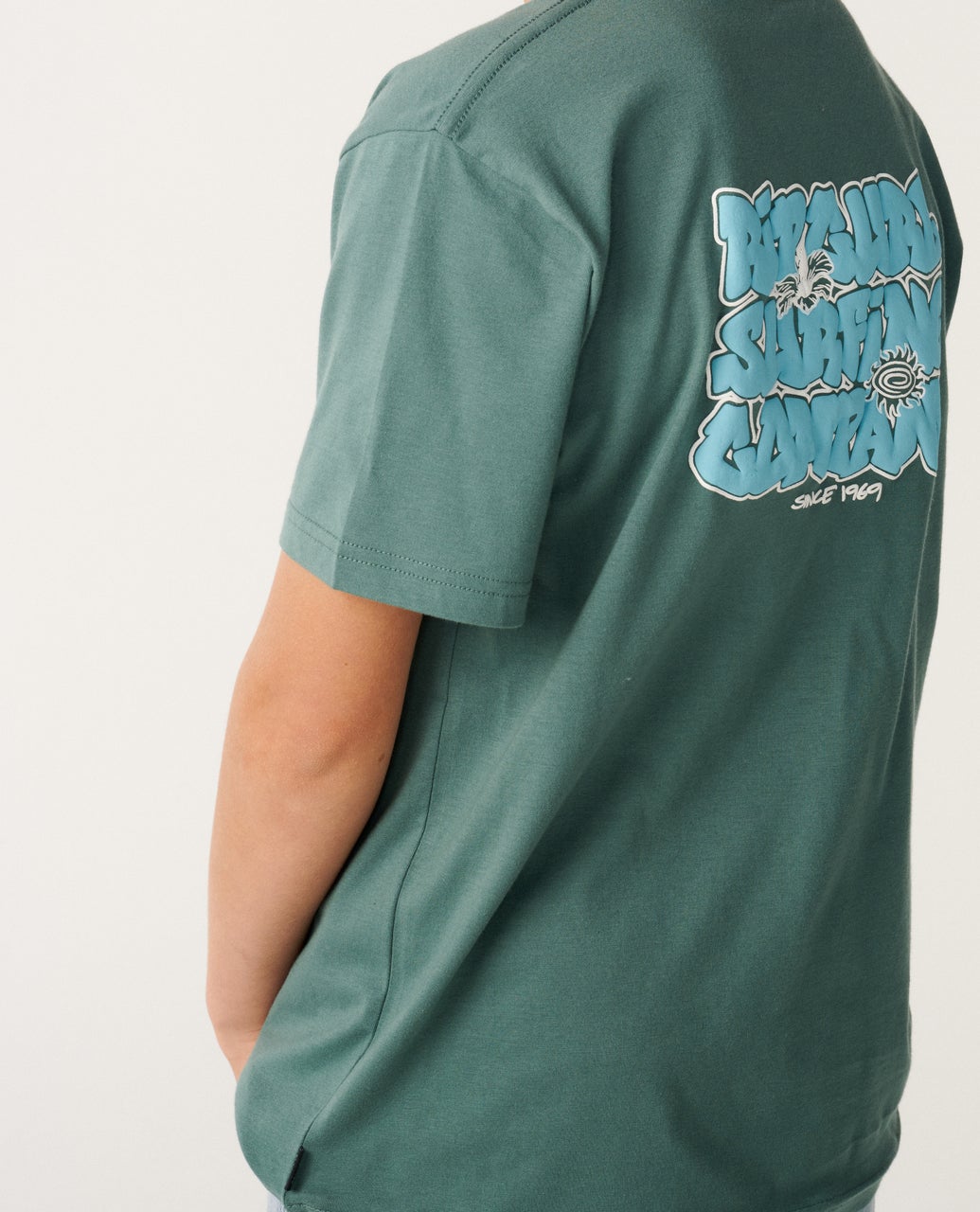 RIP CURL K Surf Shack Tee - Muted Green