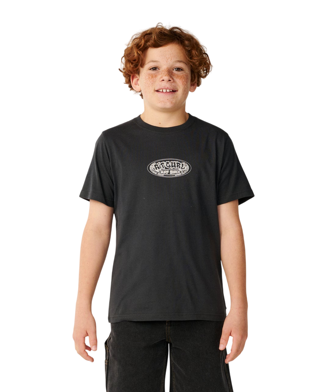 RIP CURL K Surf Shack Art Tee Washed Black