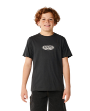 RIP CURL K Surf Shack Art Tee Washed Black