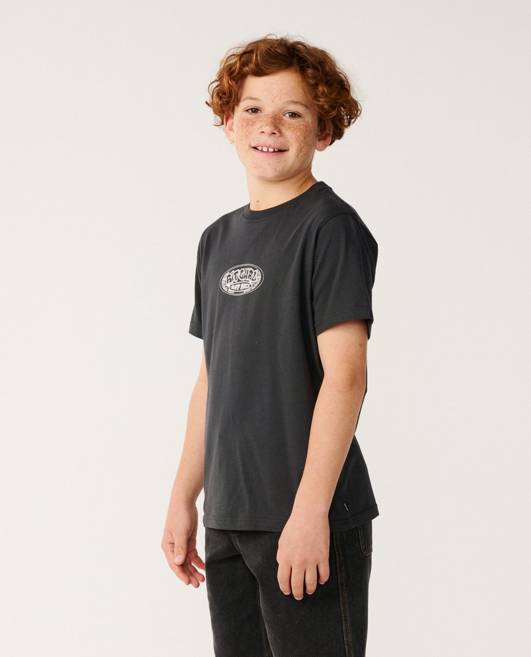 RIP CURL K Surf Shack Art Tee Washed Black