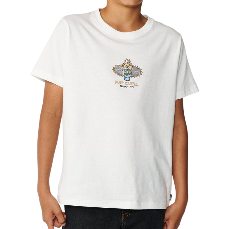 RIP CURL K New Cosmic Skull Tee - Bone