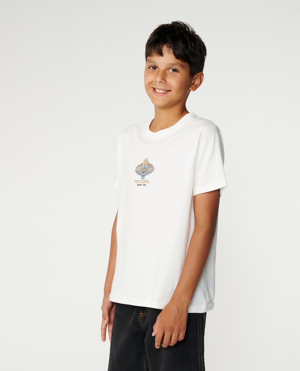 RIP CURL K New Cosmic Skull Tee - Bone