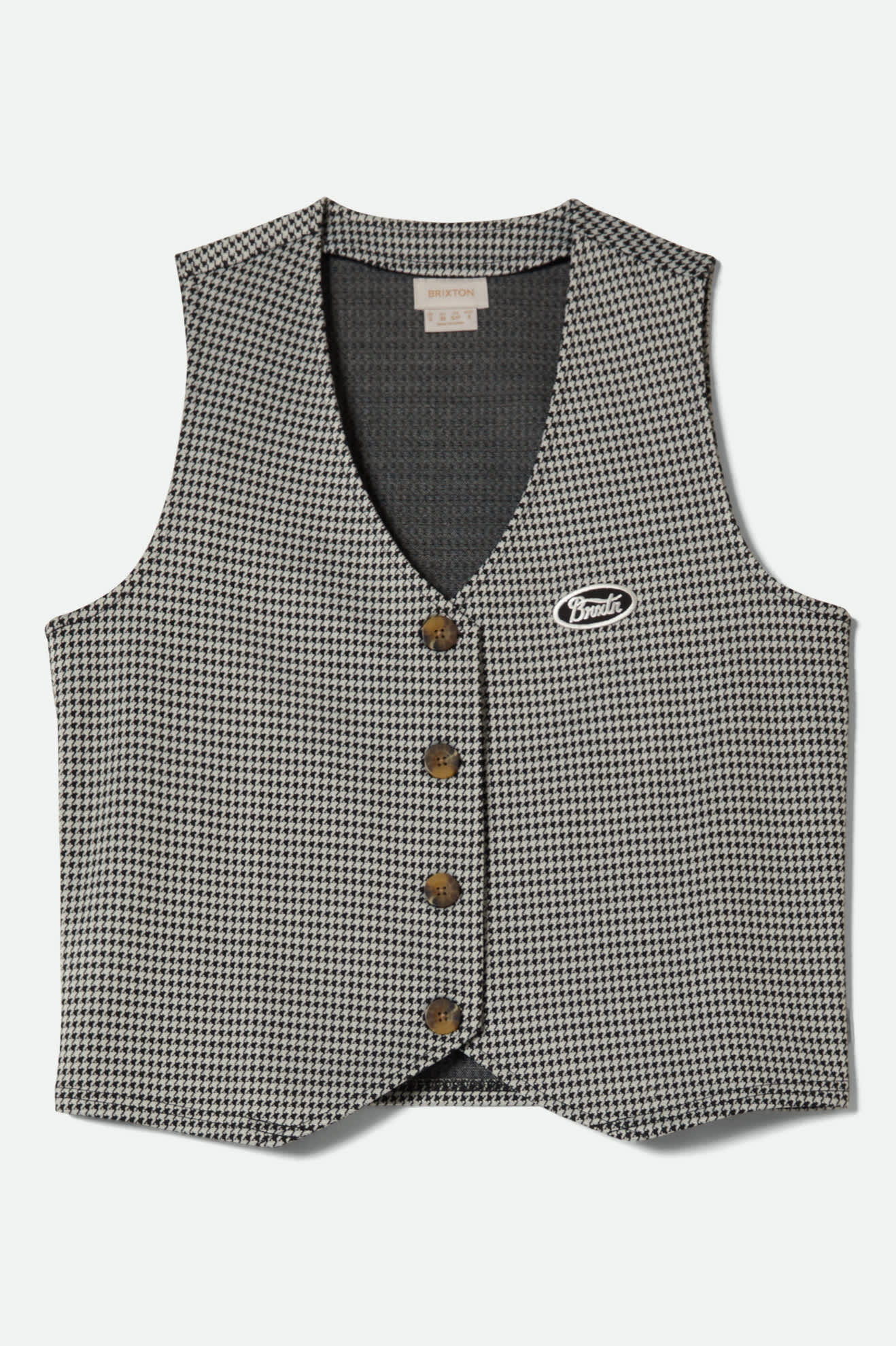 BRIXTON W HOUNDSTOOTH LEISURE VEST