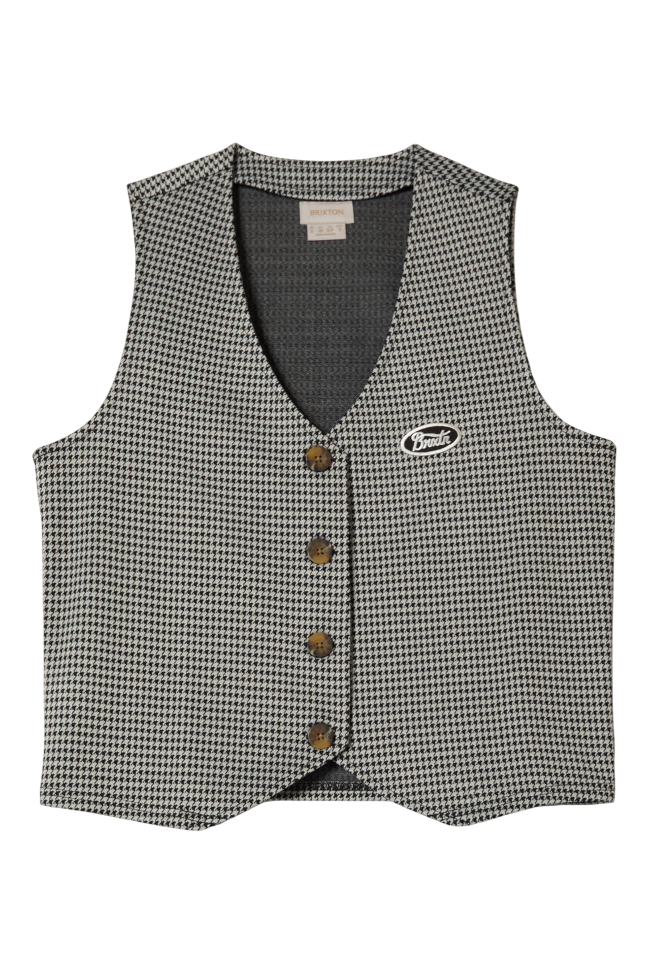 BRIXTON W HOUNDSTOOTH LEISURE VEST