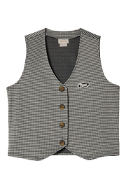 BRIXTON W HOUNDSTOOTH LEISURE VEST