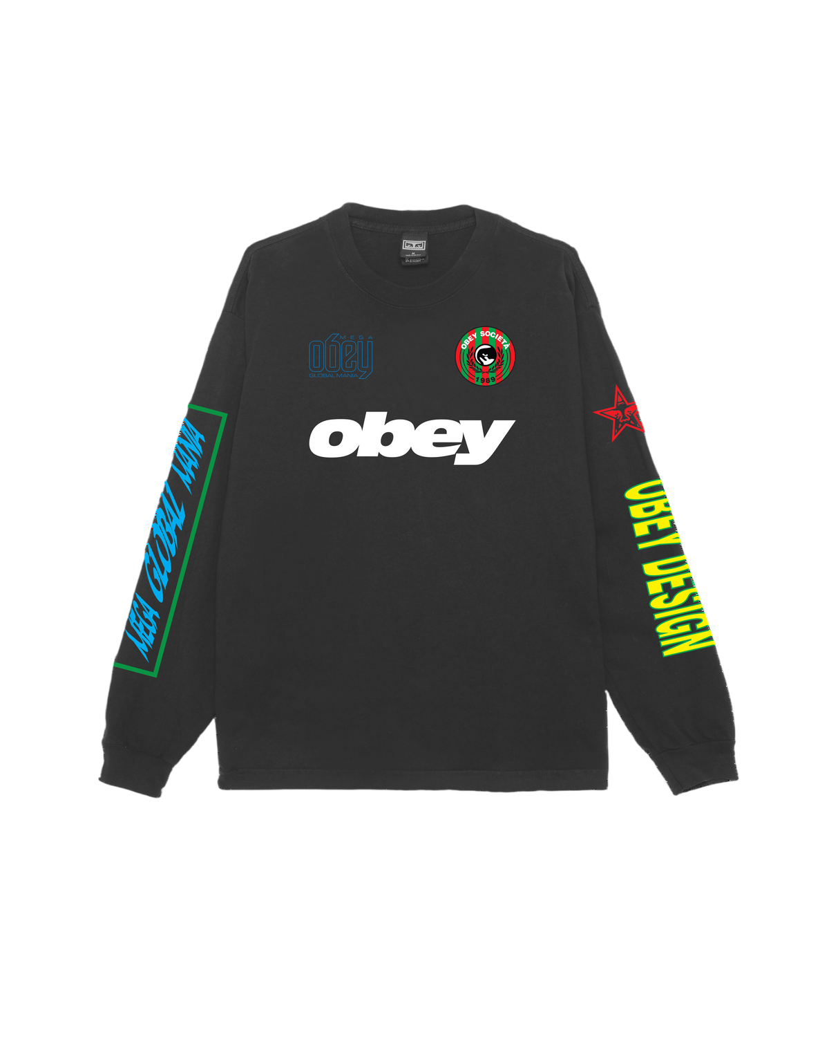 OBEY MEGA GLOBAL MANIA LS TEE