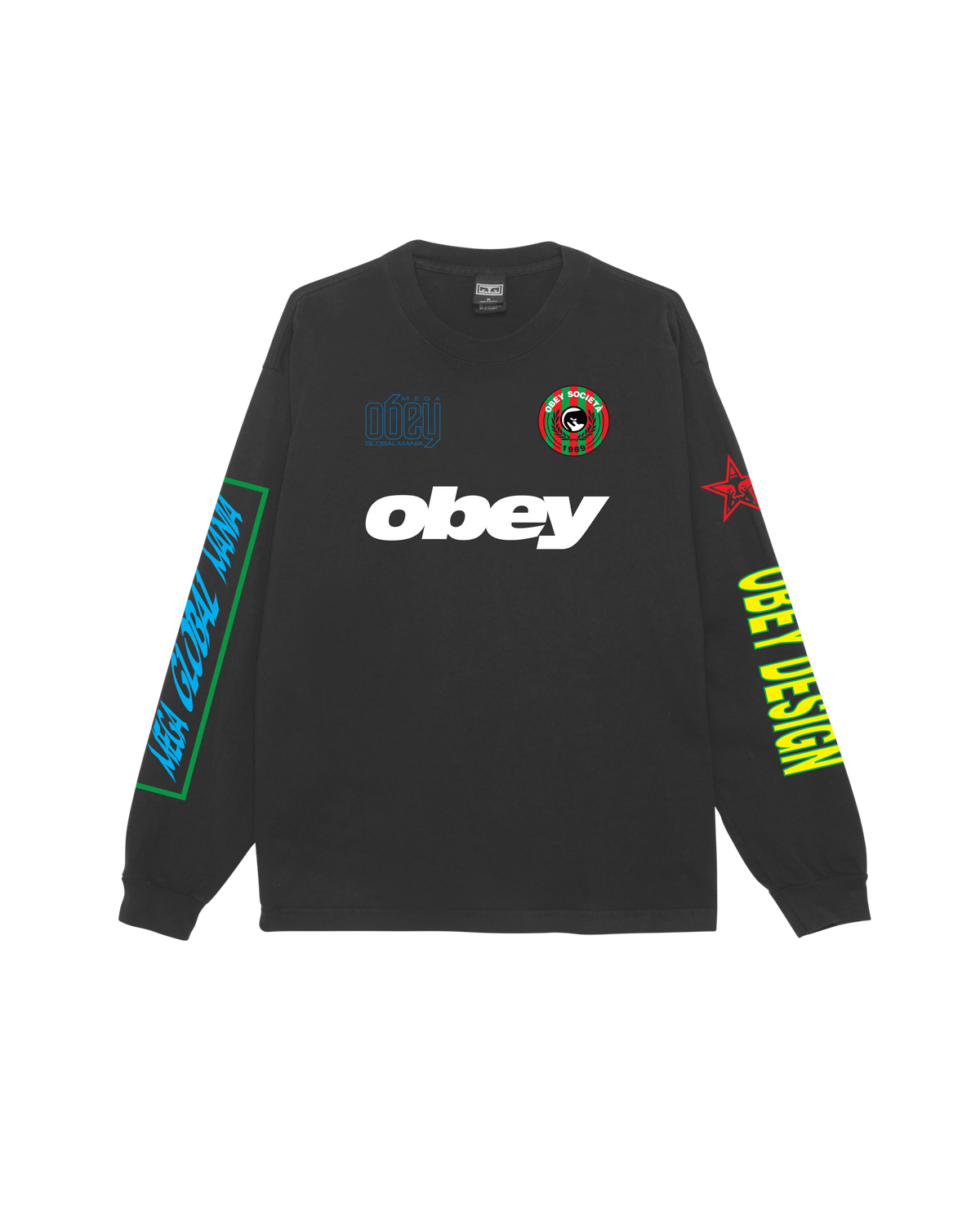 OBEY MEGA GLOBAL MANIA LS TEE