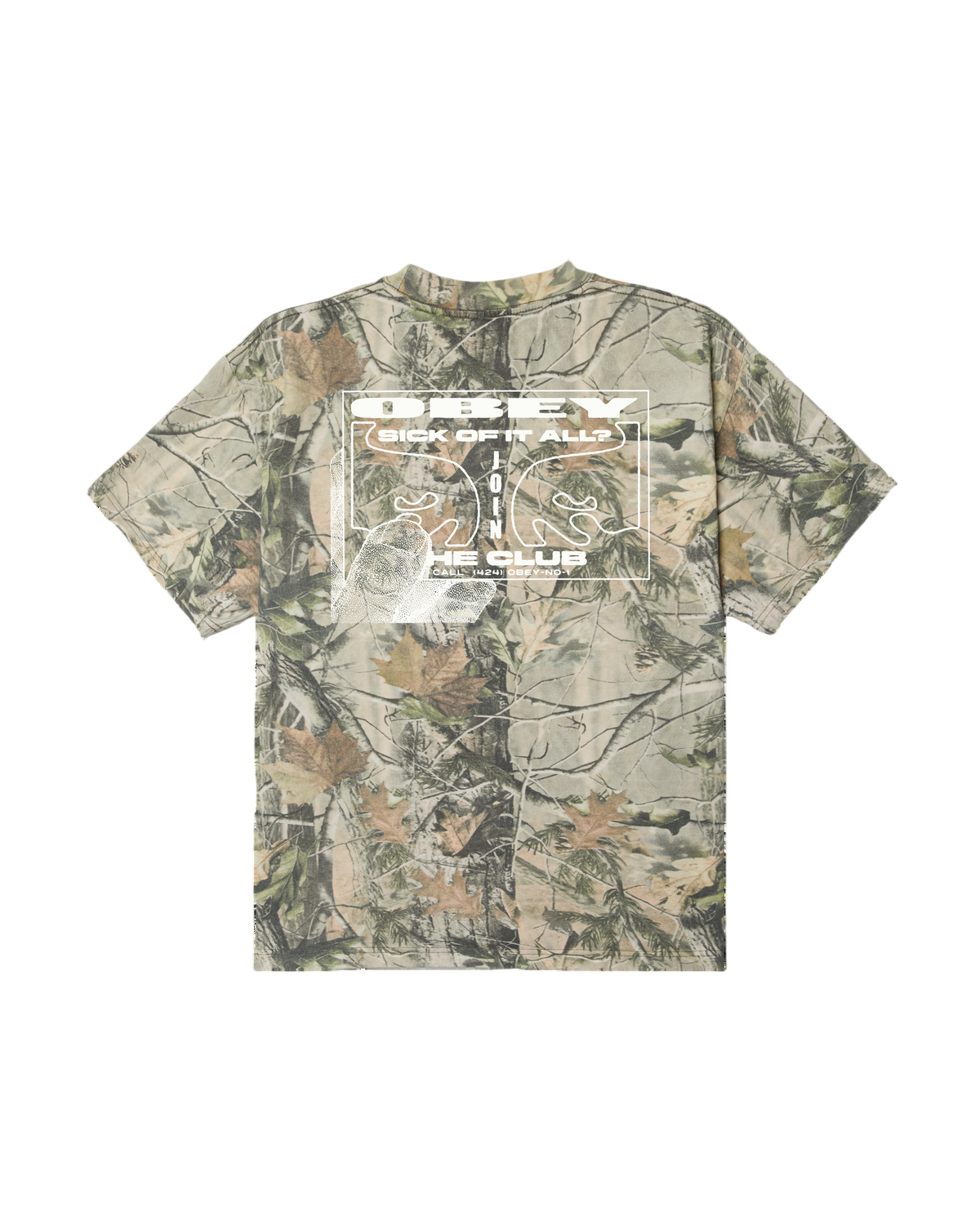 OBEY CLUB HW BOX TEE