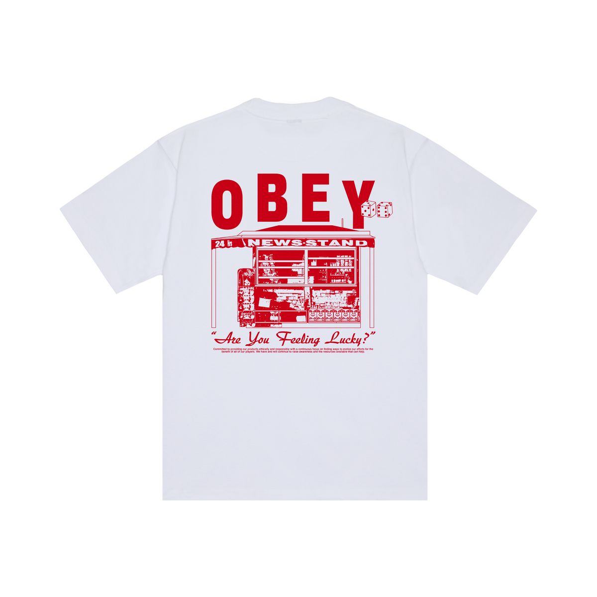 OBEY NEWSTAND HW TEE - White