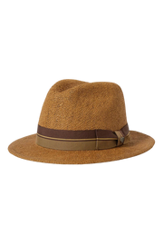 BRIXTON ROMA STRAW FEDORA 