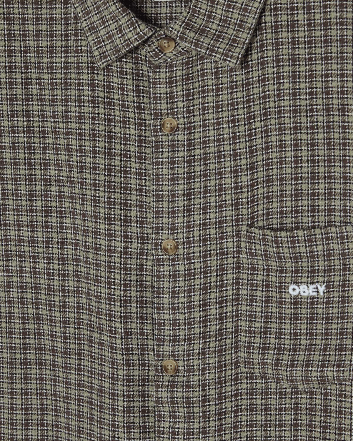 OBEY BIGWIG JACK WOVEN LS SHIRT - ABBEY STONE MULTI