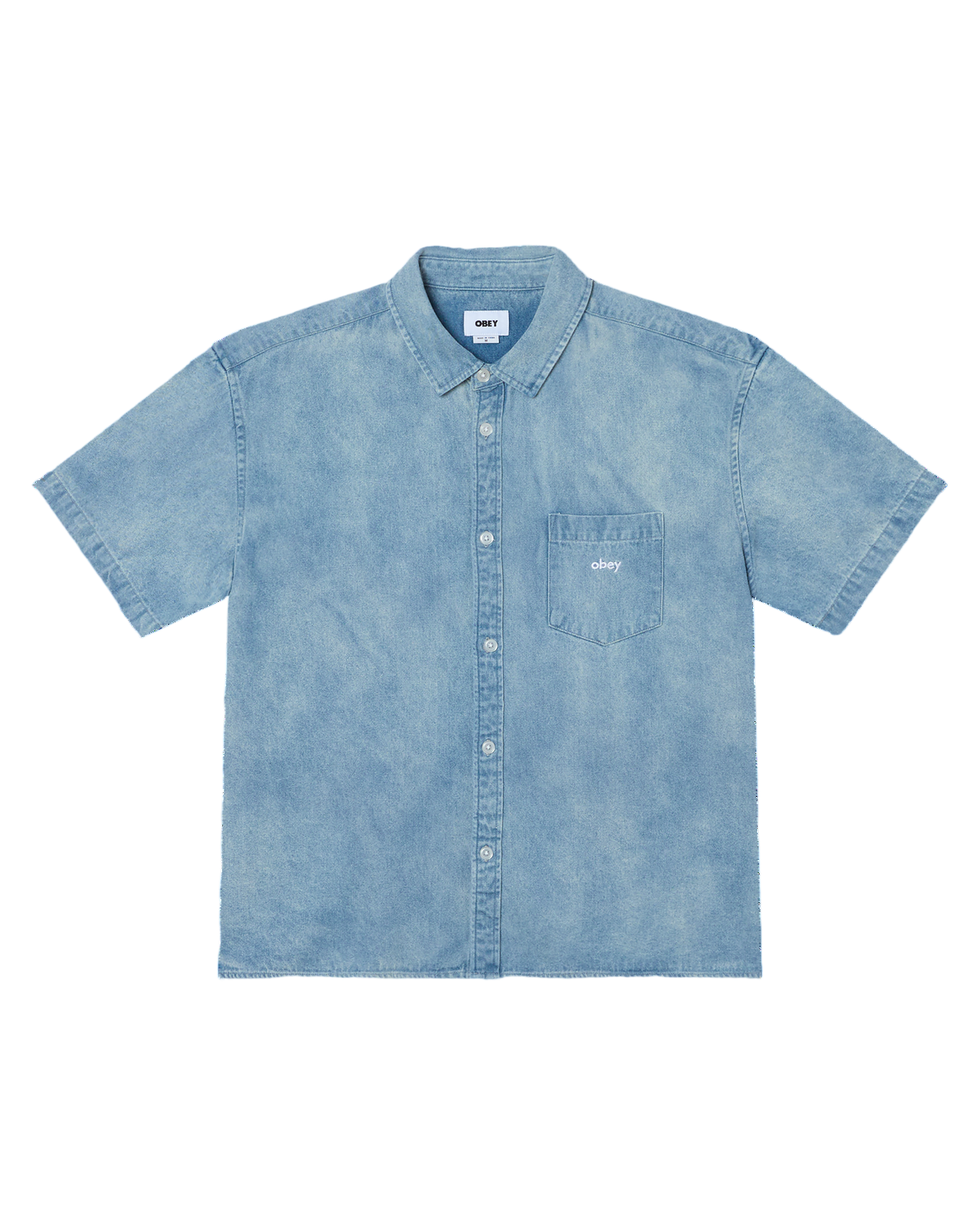 OBEY OWENS DENIM SHIRT SS