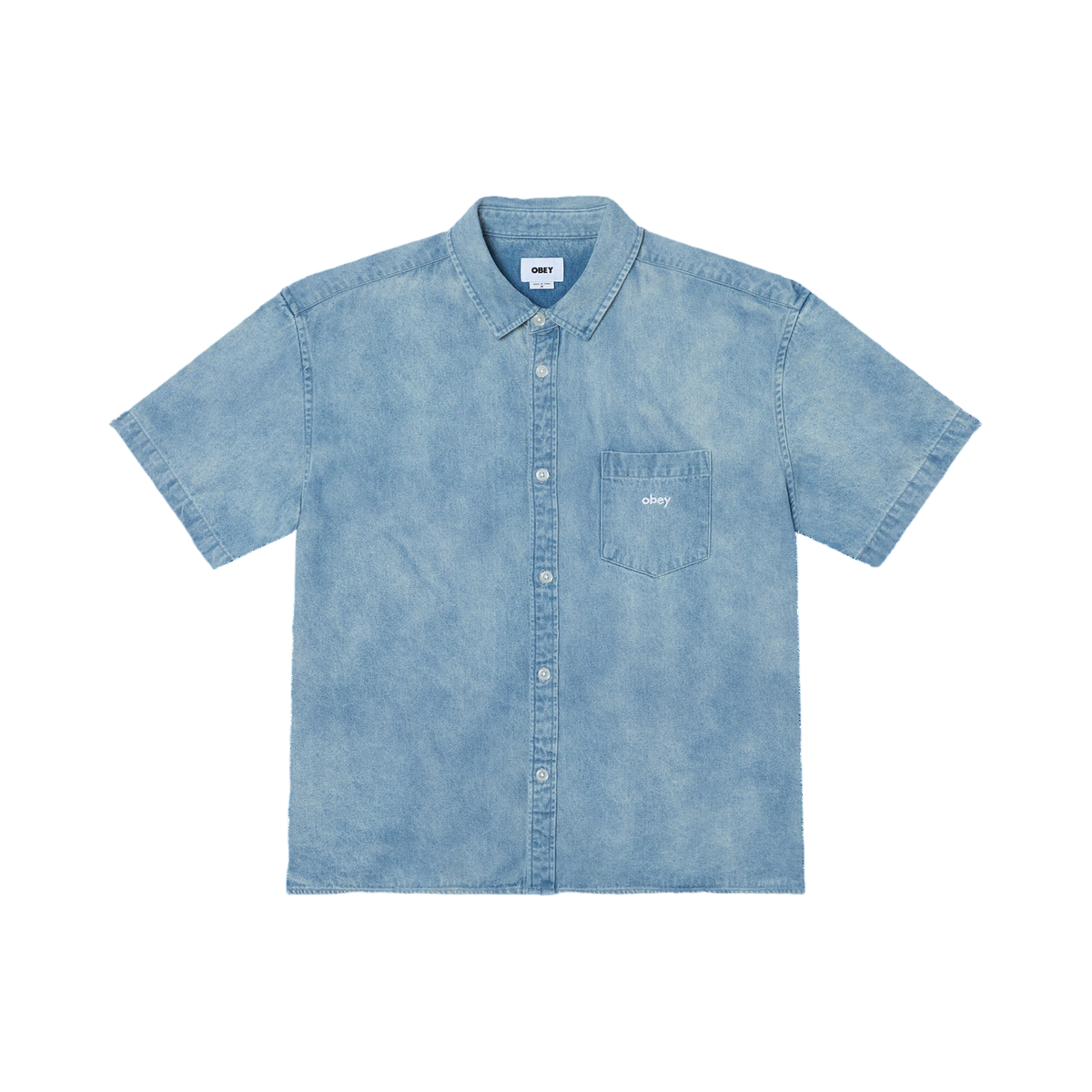 OBEY OWENS DENIM SHIRT SS