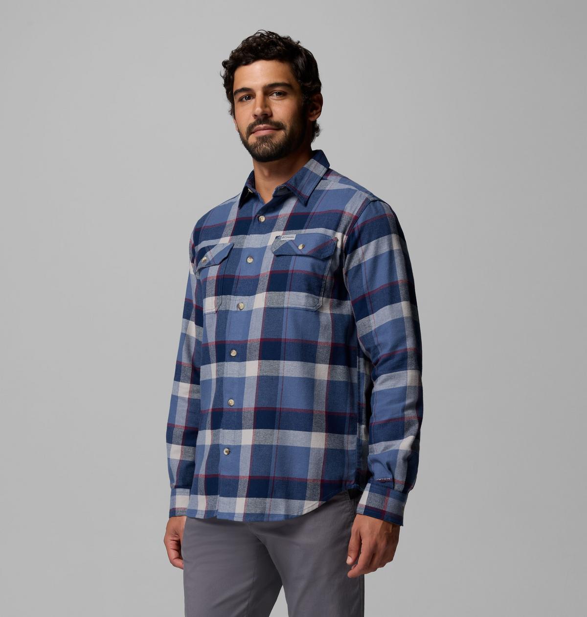Columbia Flare Gun Strech Flannel - Dark Montain - détail