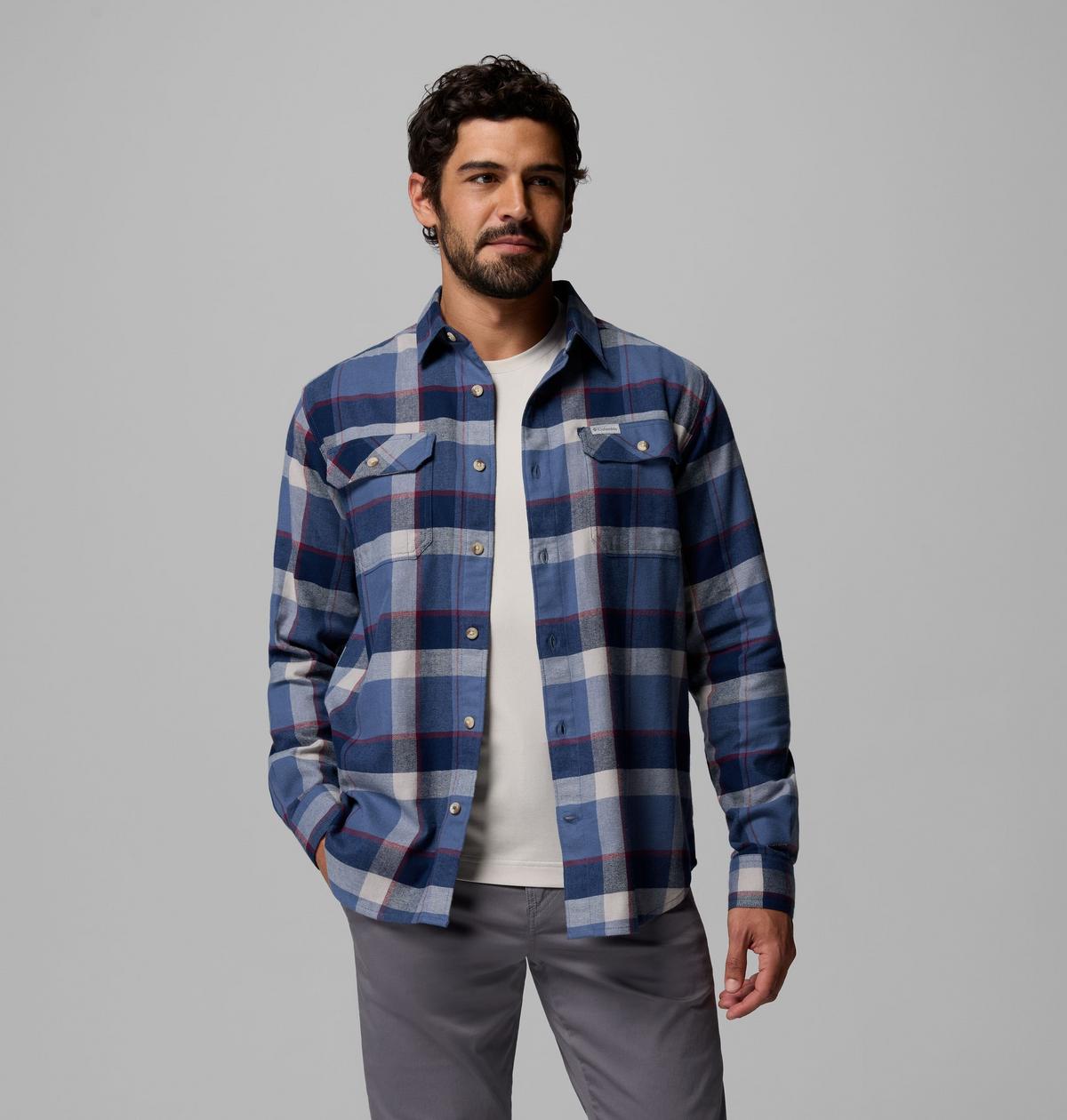 Columbia Flare Gun Strech Flannel - Dark Montain - détail