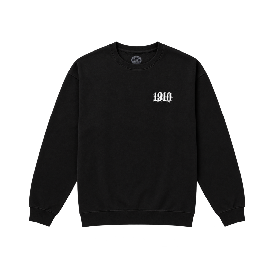 1910 OG FONT CREW FLEECE - flat lay