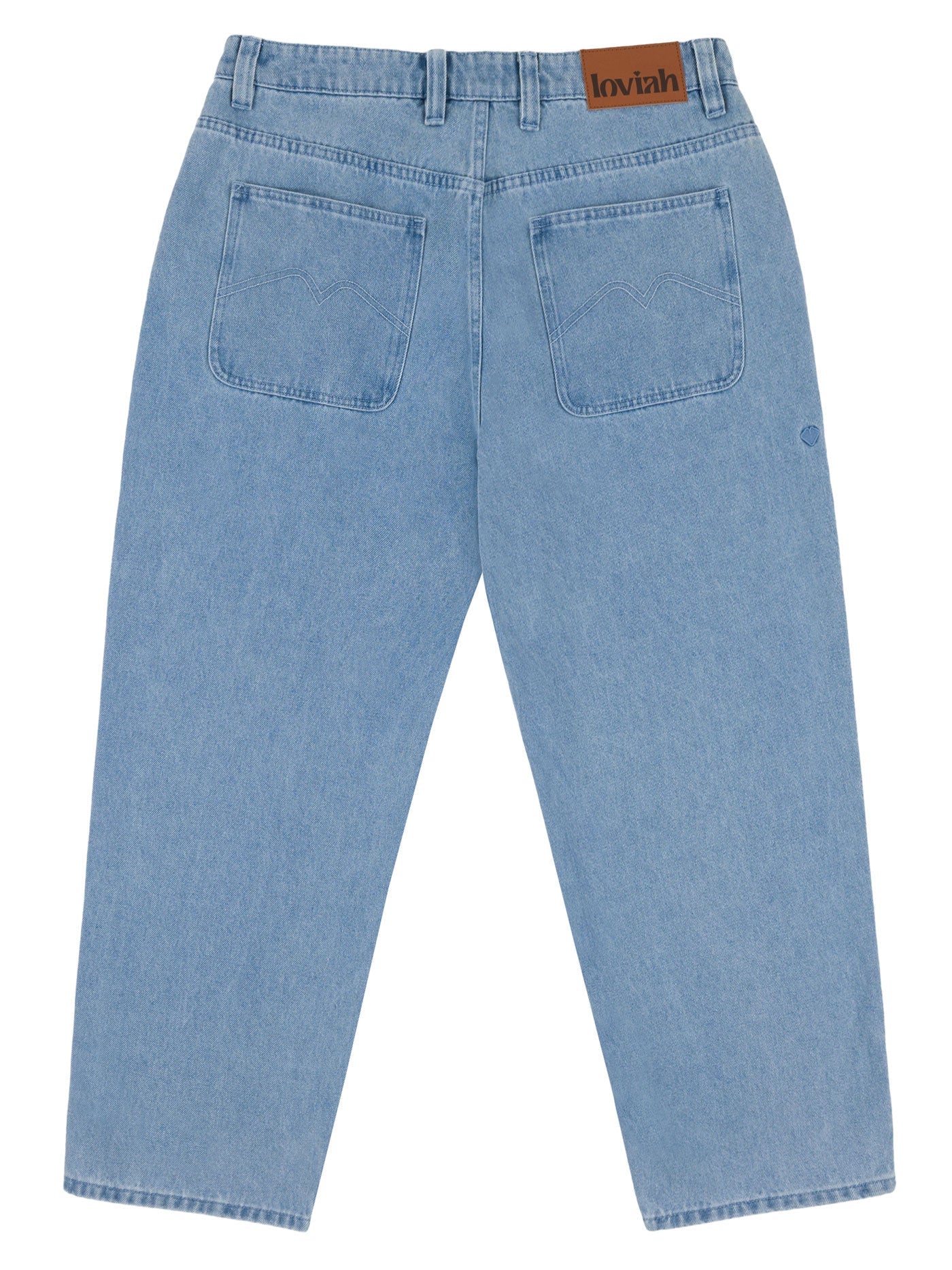 LOVIAH 1990 BAGGY 5 POCKET DENIM PANTS Indigo Light Wash