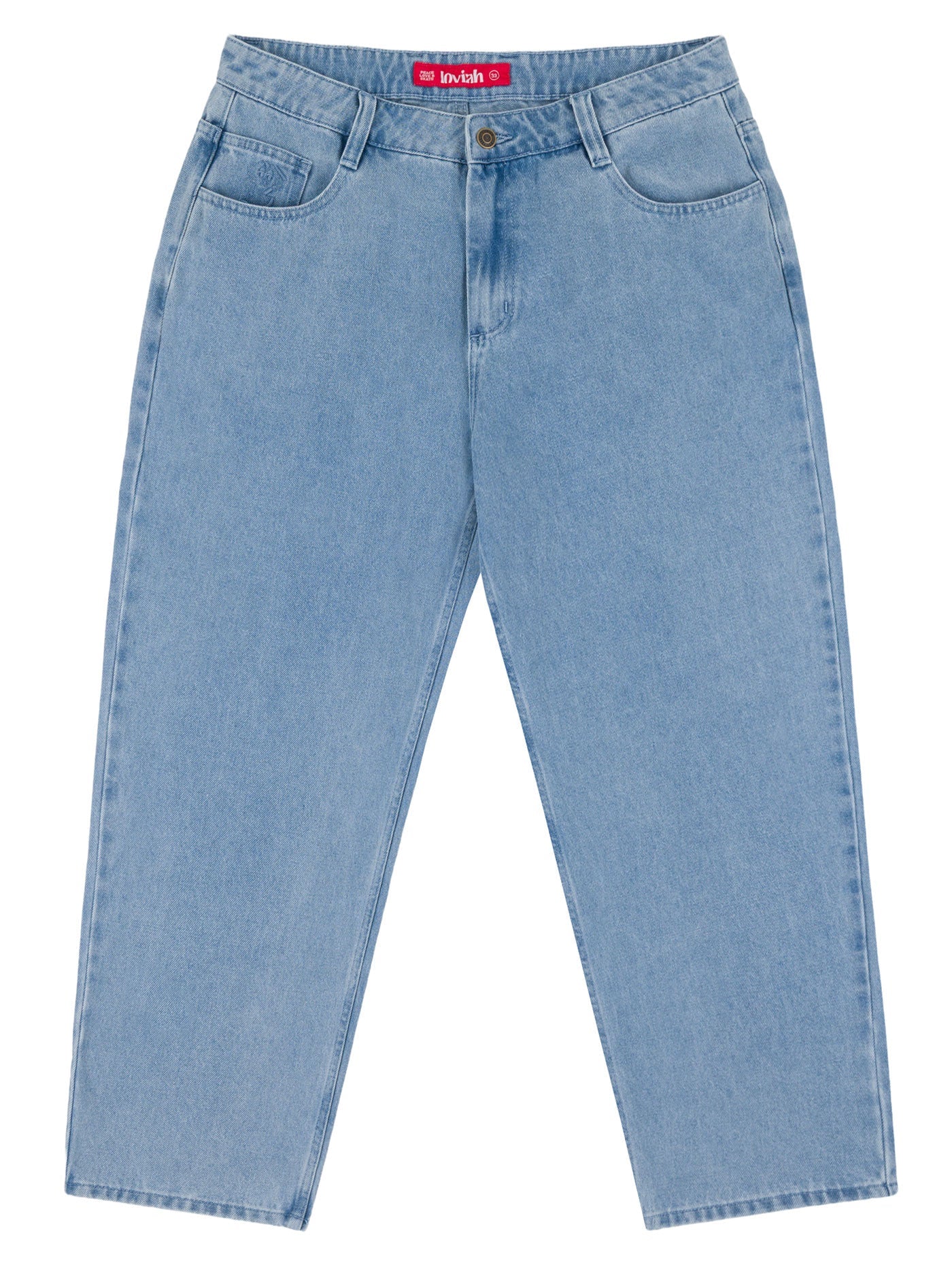 LOVIAH 1990 BAGGY 5 POCKET DENIM PANTS Indigo Light Wash