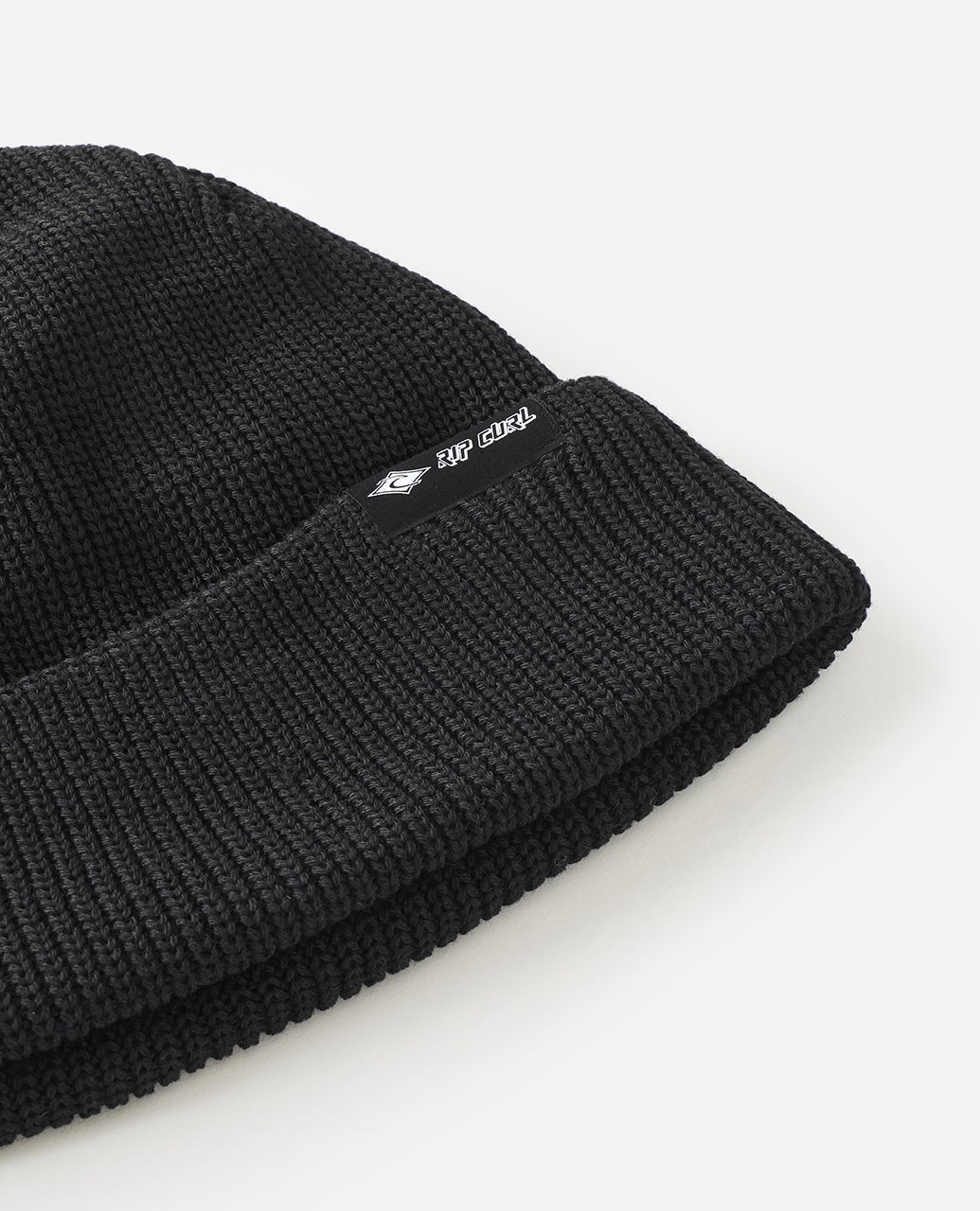Tuque Rip Curl Classic Surf Shallow noire, détail