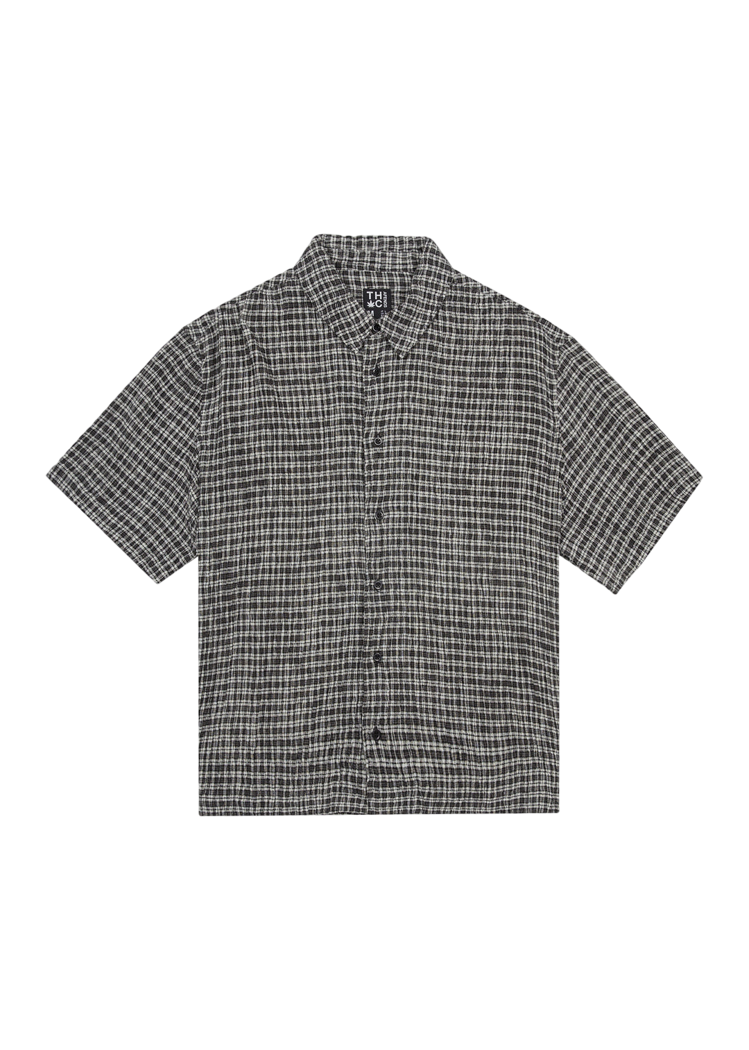 AFENDS W ASTA SEERSUCKER CUBAN SHORT SLEEVE SHIRT