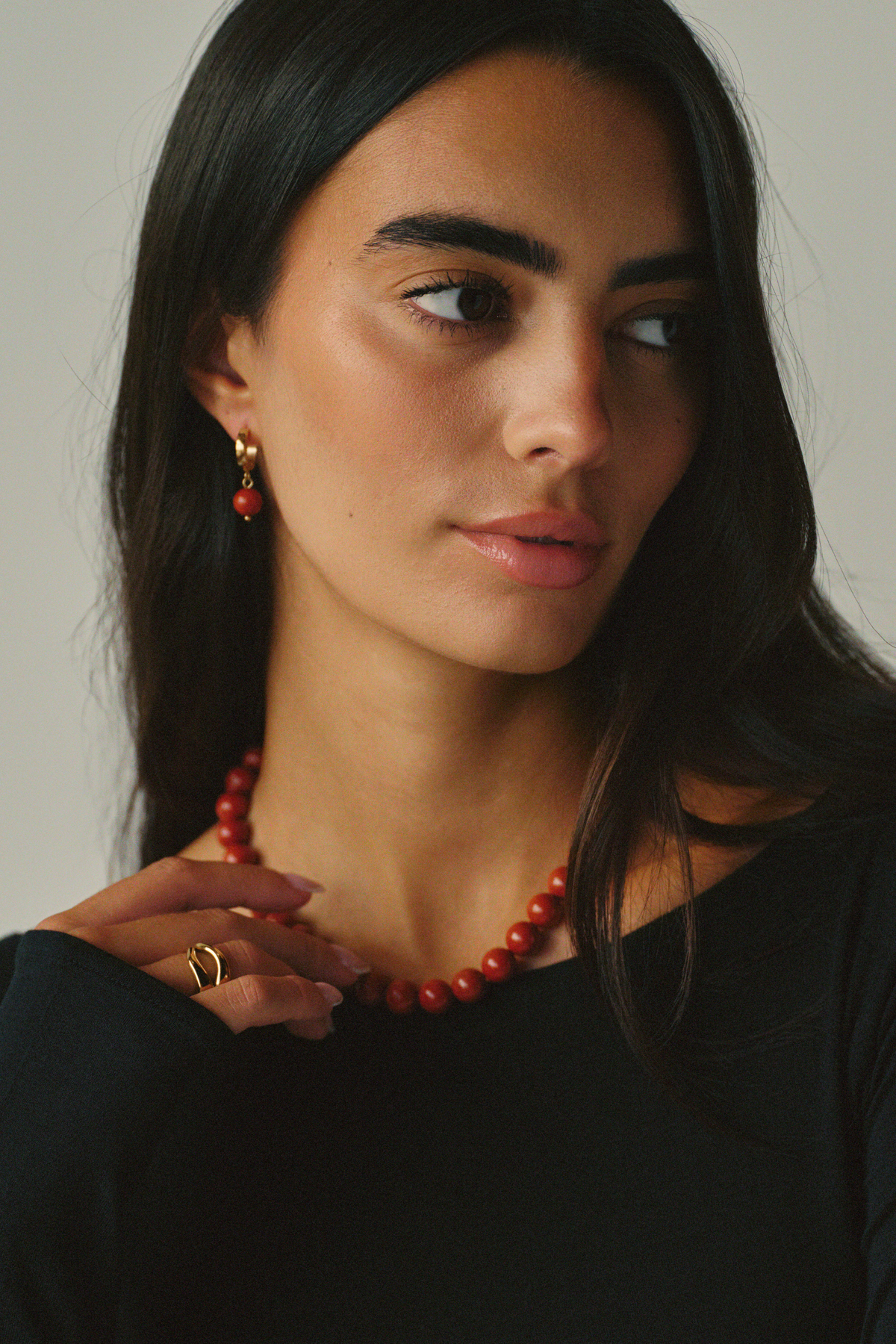TWENTY COMPASS W TERRACOTTA HOOPS
