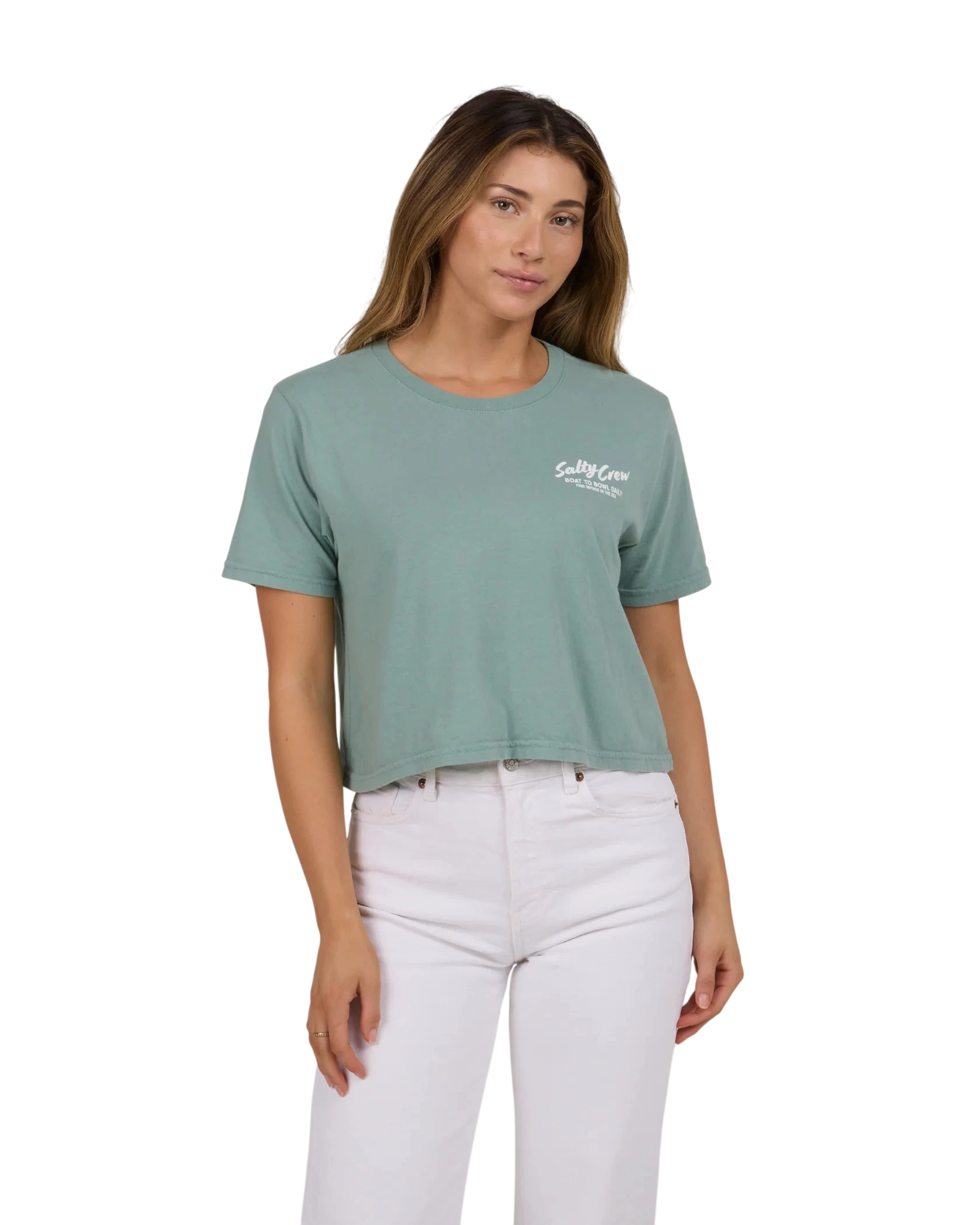 SALTY CREW W FISH BOWL CROP TEE