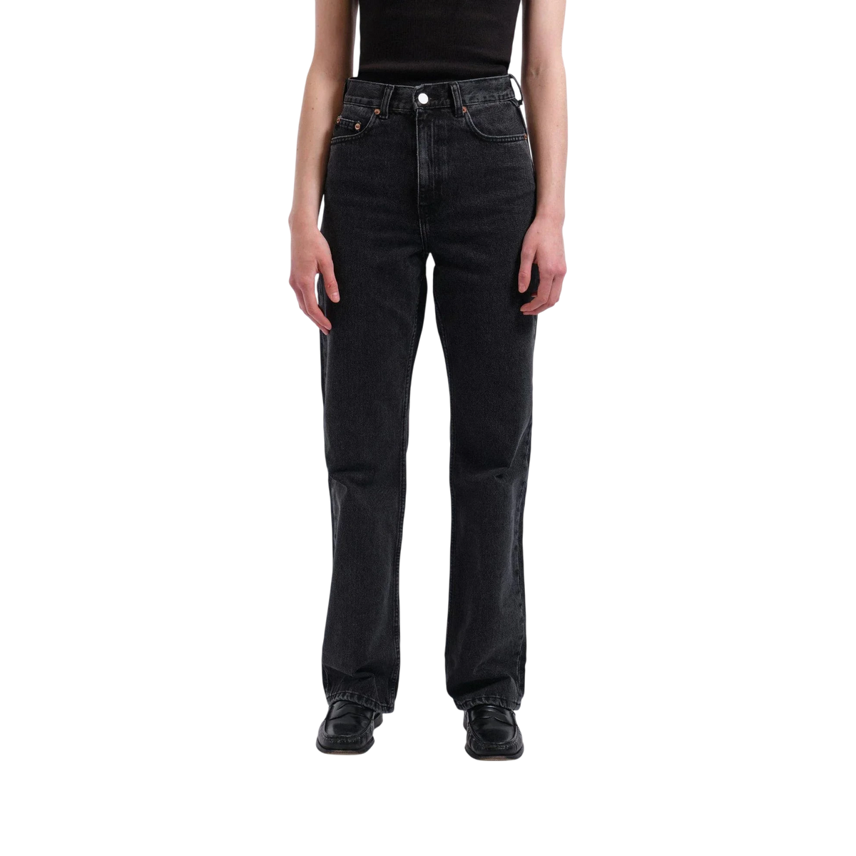 DR DENIM W DN ECHO HIGH STRAIGHT