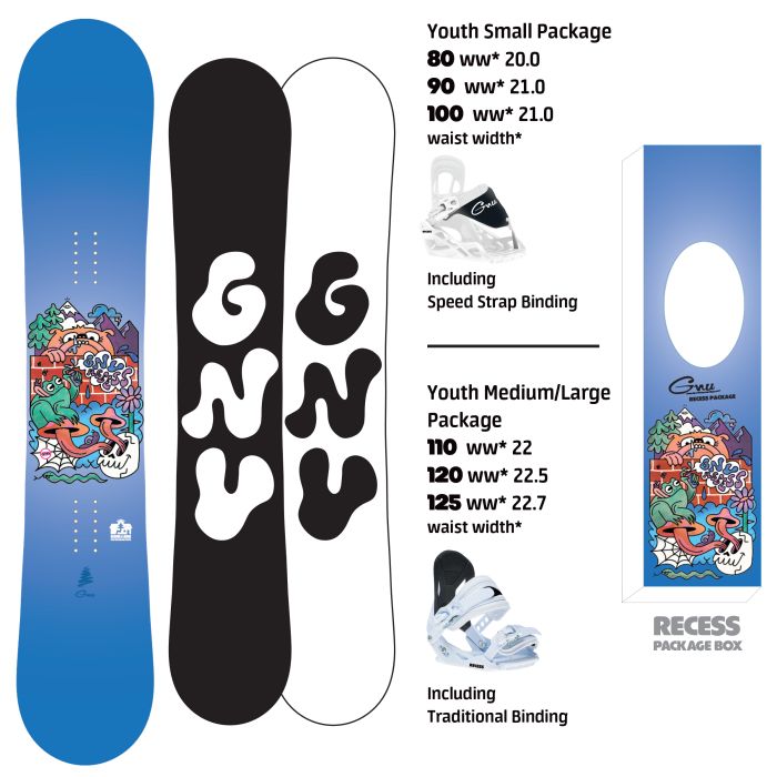 GNU K RECESS PACKAGE - MINI SNOWBOARD 2026