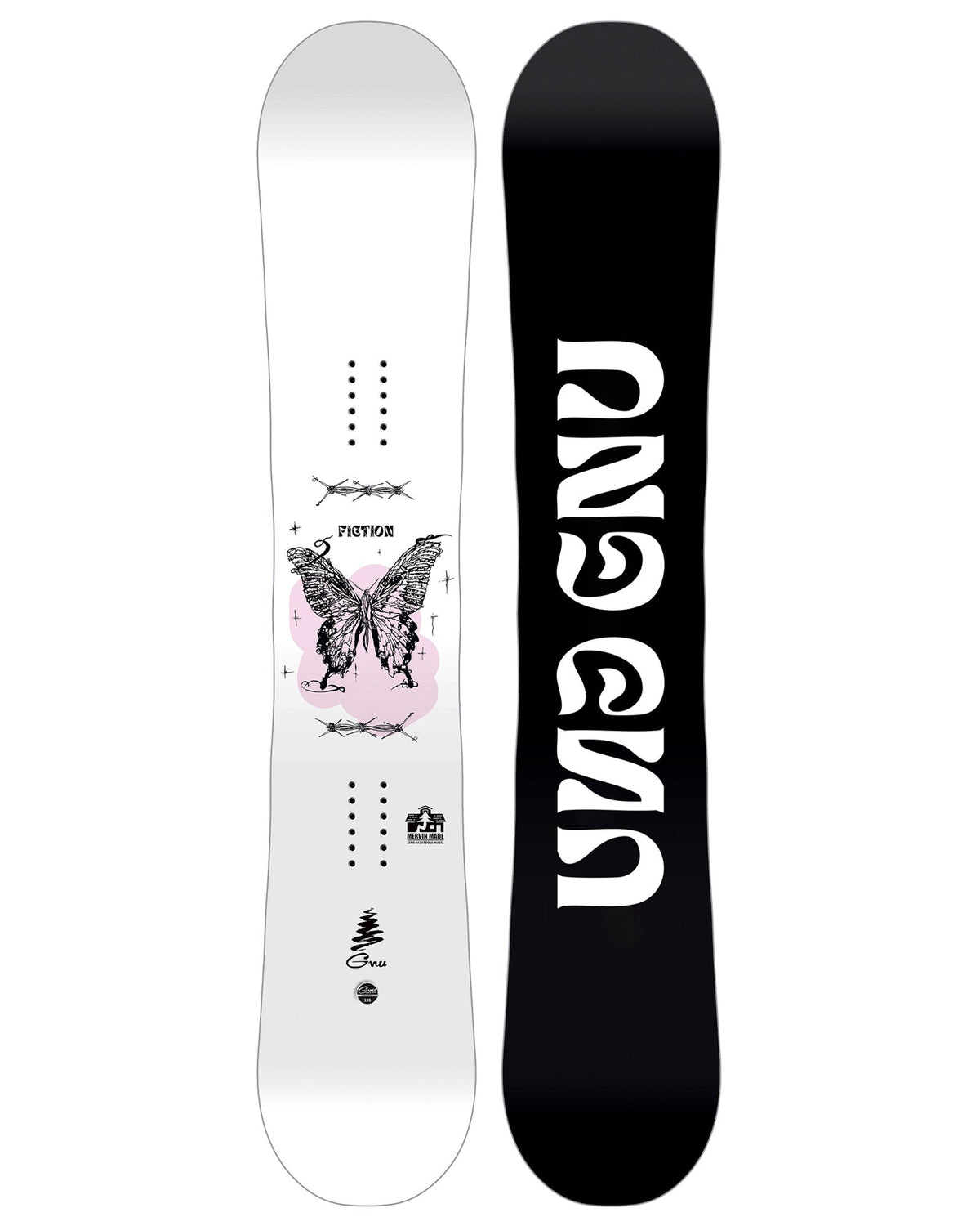 GNU W FICTION SNOWBOARD 2027 - dessus et semelle