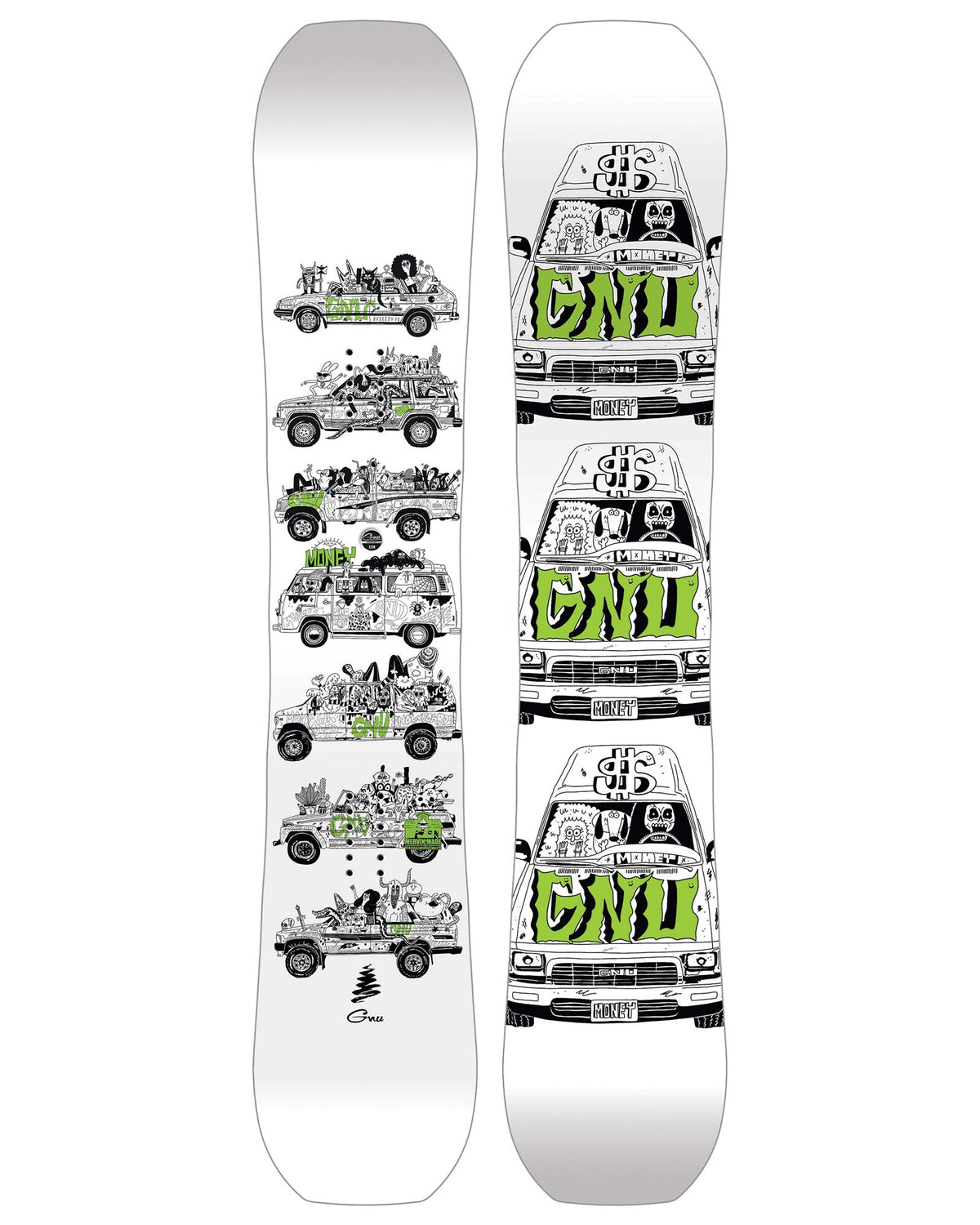GNU MONEY SNOWBOARD 2027 - dessus et semelle