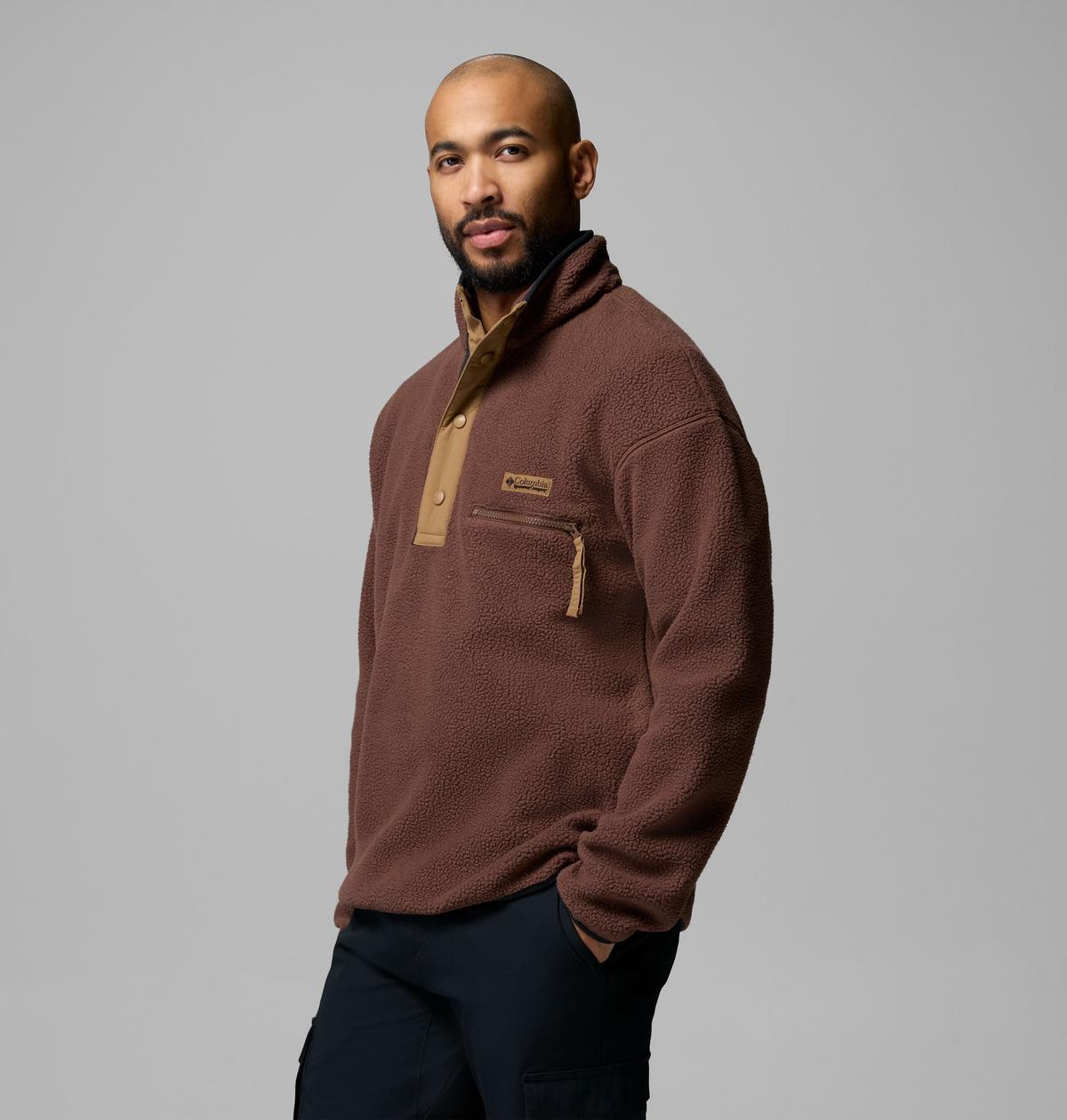 Columbia Helvetia Half Snap Fleece - Tobacco - détail