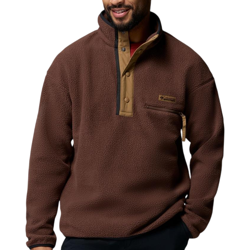 Columbia Helvetia Half Snap Fleece - Tobacco - avant