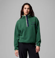 COLUMBIA W HELVETIA II CROPPED HALF SNAP FLEECE 