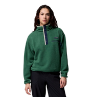 COLUMBIA W HELVETIA II CROPPED HALF SNAP FLEECE