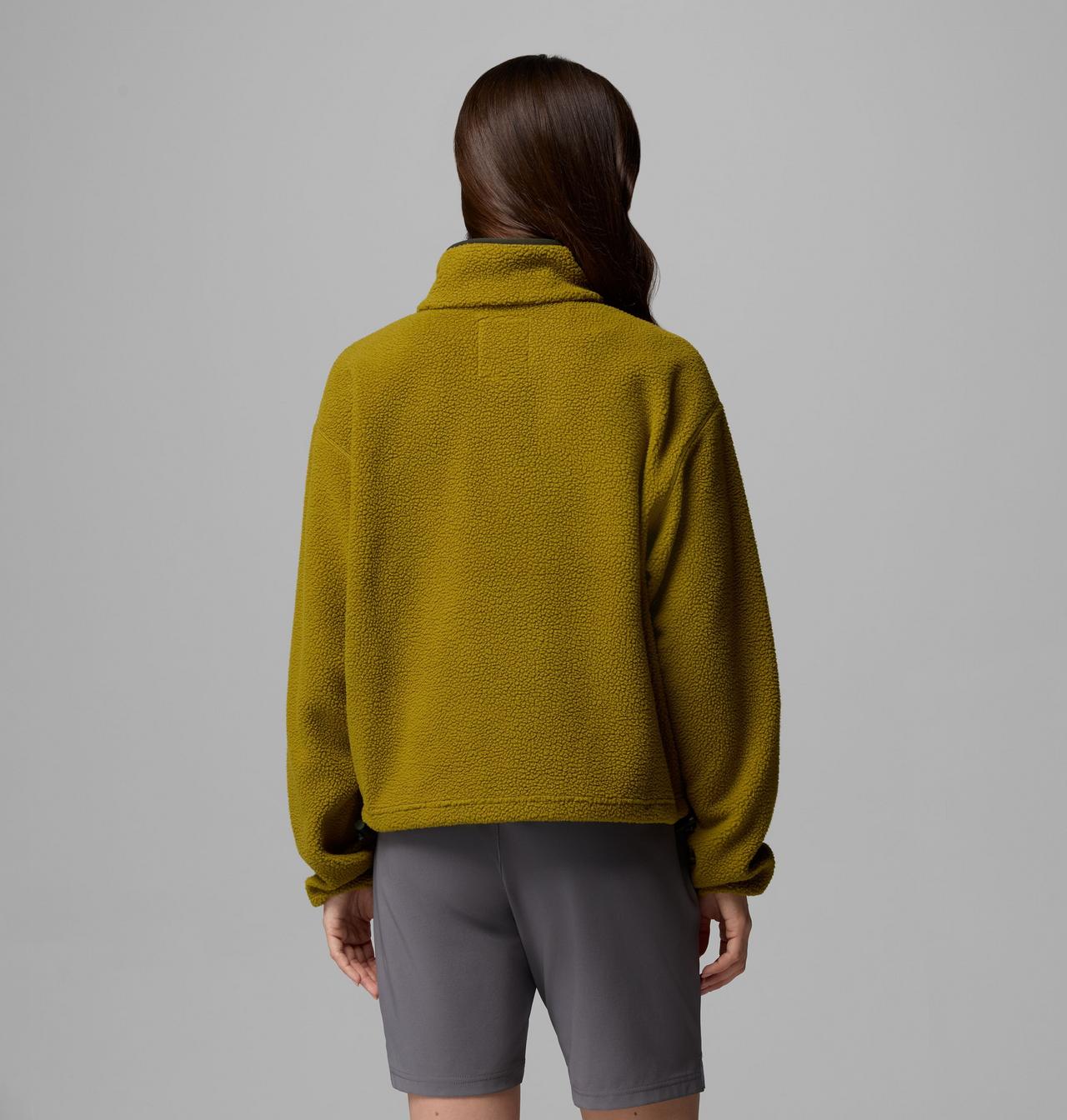 COLUMBIA W HELVETIA II CROPPED HALF SNAP FLEECE