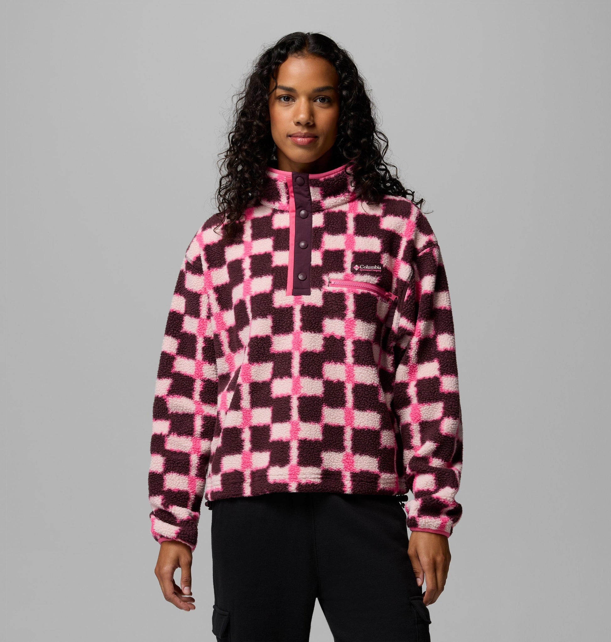 COLUMBIA W HELVETIA II PRINTED CROPPED HALF SNAP - MOONVISTA/GEOS - Vue avant